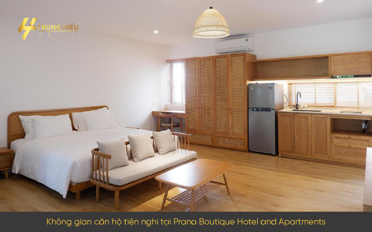 Không gian căn hộ tiện nghi tại Prana Boutique Hotel and Apartments